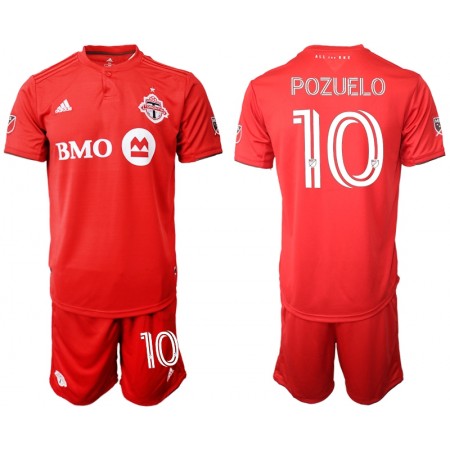 Koszulka Toronto FC Pozuelo 10 Dziecięcy Domowe Koszulki Piłkarskie 2020-2021 Krótki Rękaw